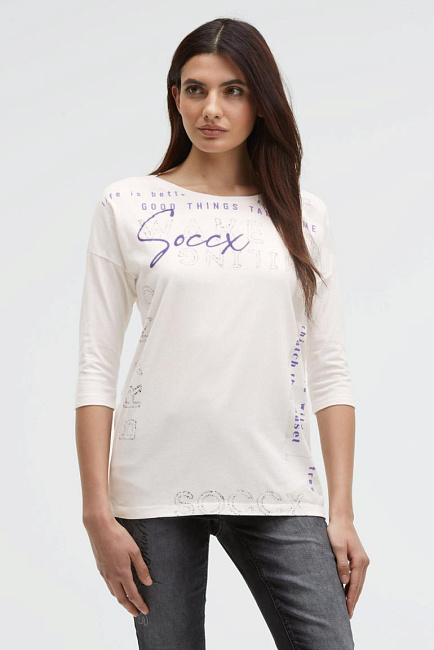 футболка 3/4 ivory