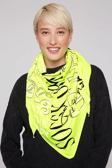 шарф yellow lime