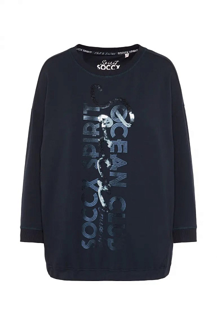 свитшот oversize blue navy