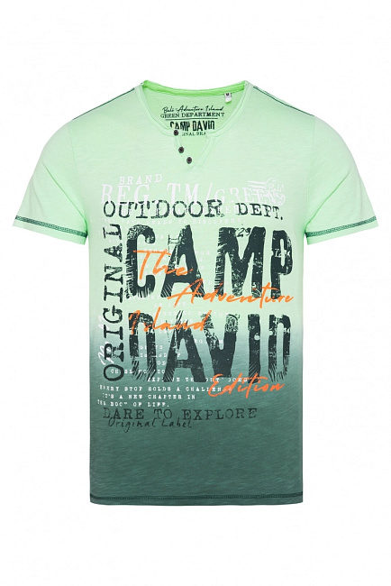 футболка dip dye green lemon/ evergreen