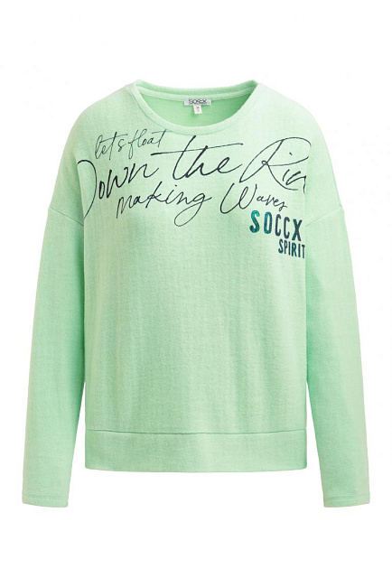 пуловер milky green