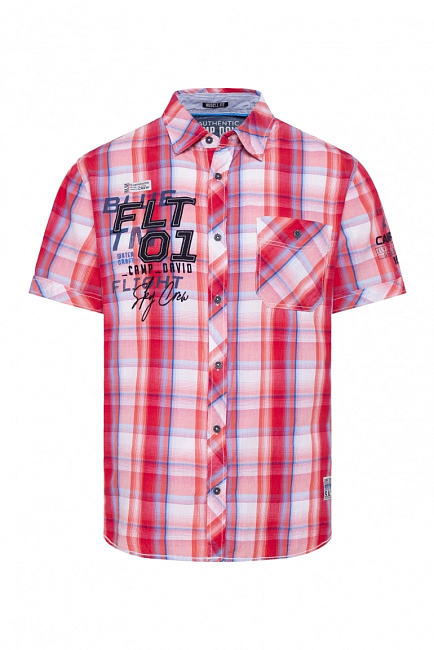 рубашка nautical red