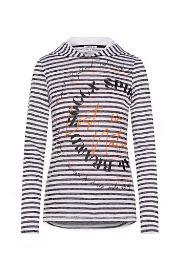 лонгслив ivory / black