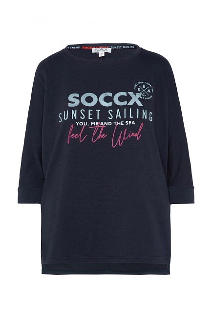 футболка oversize blue navy