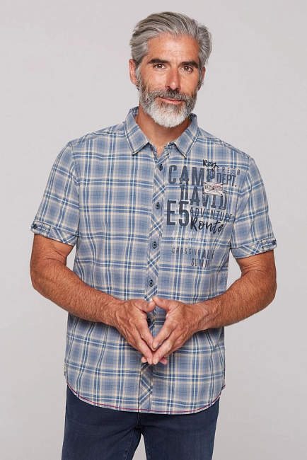 рубашка yellow / blue