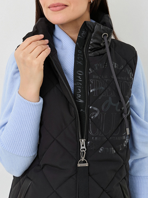 жилет удлиненный black