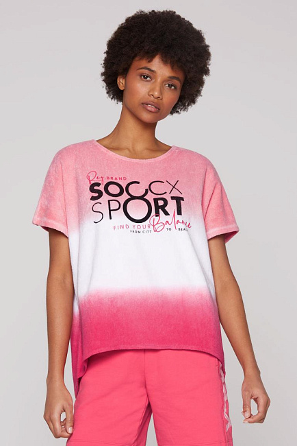 свитшот oversize light coral pink / coral pink