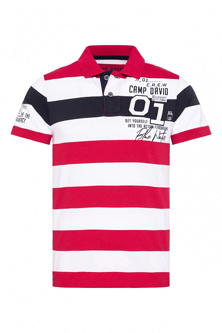 поло nautical red