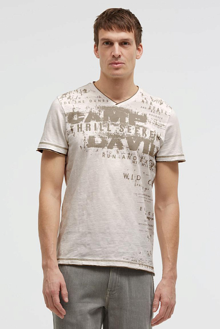 футболка v-neck ivory