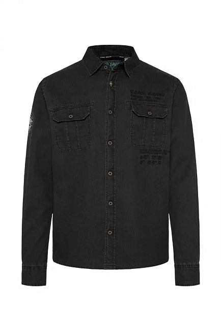 рубашка washed black