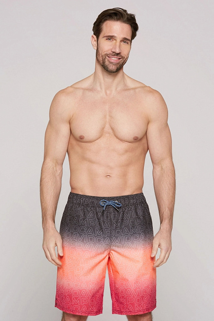 шорты пляж. black / red