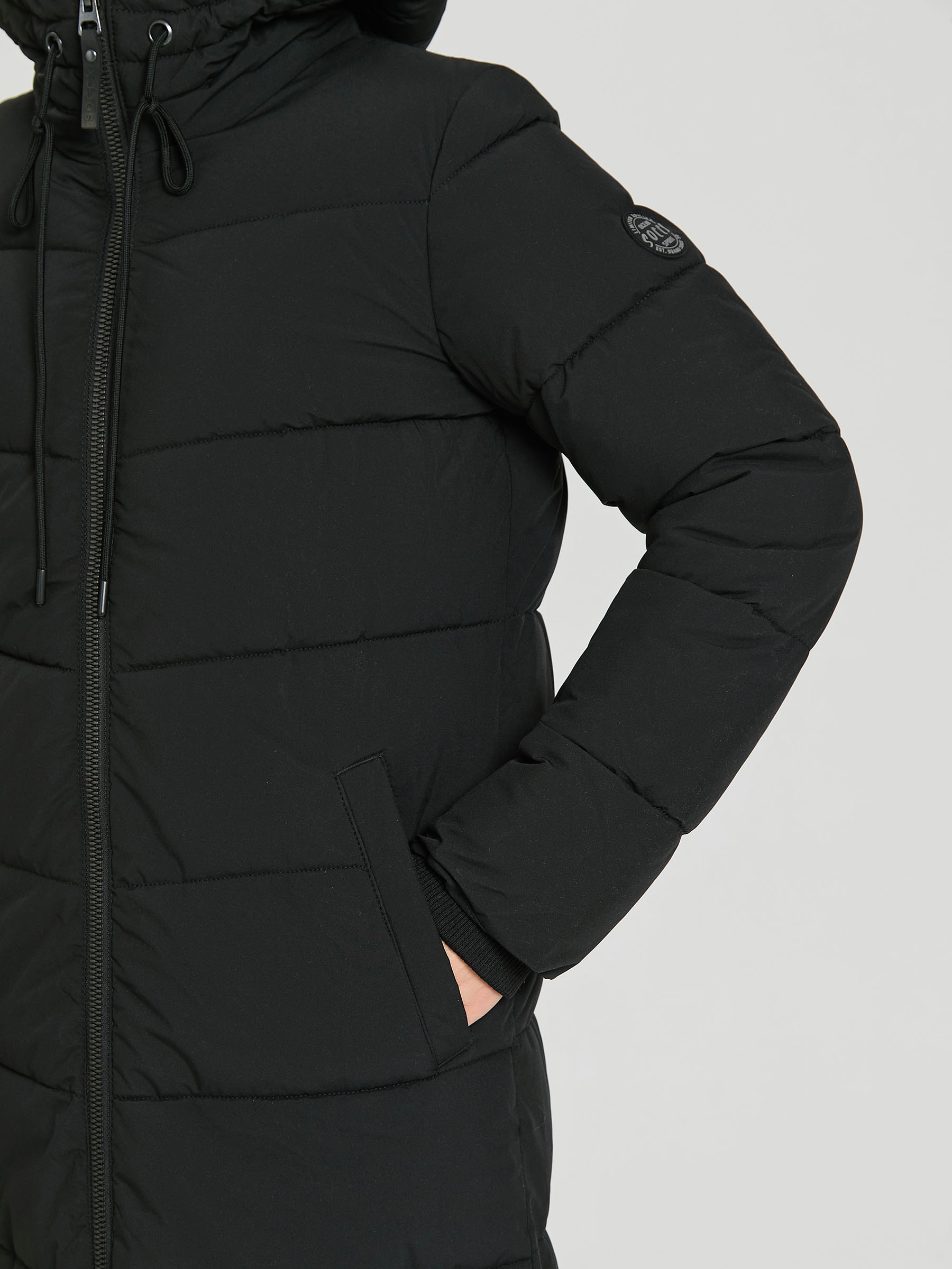 куртка удлиненная black