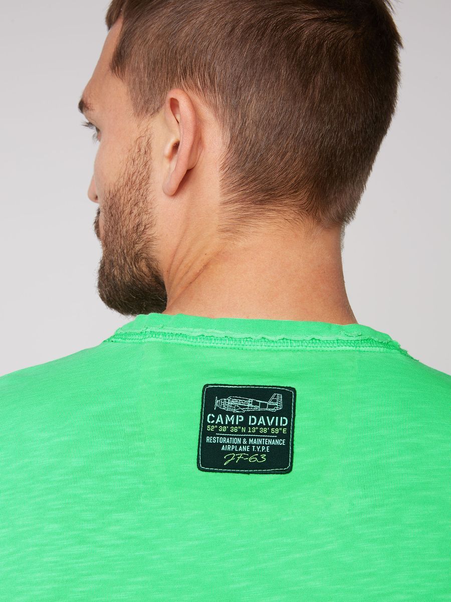 футболка electric green